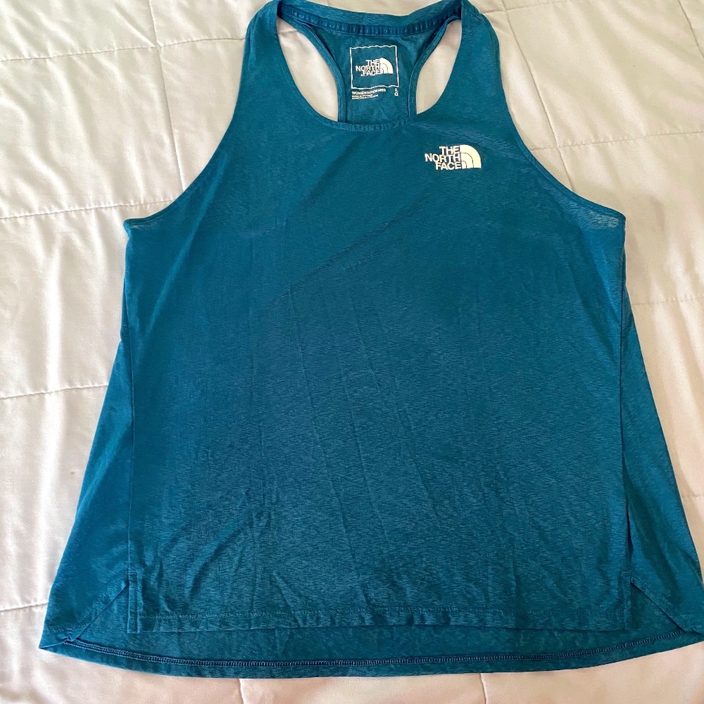 Teal North Face Racerback Tank Top